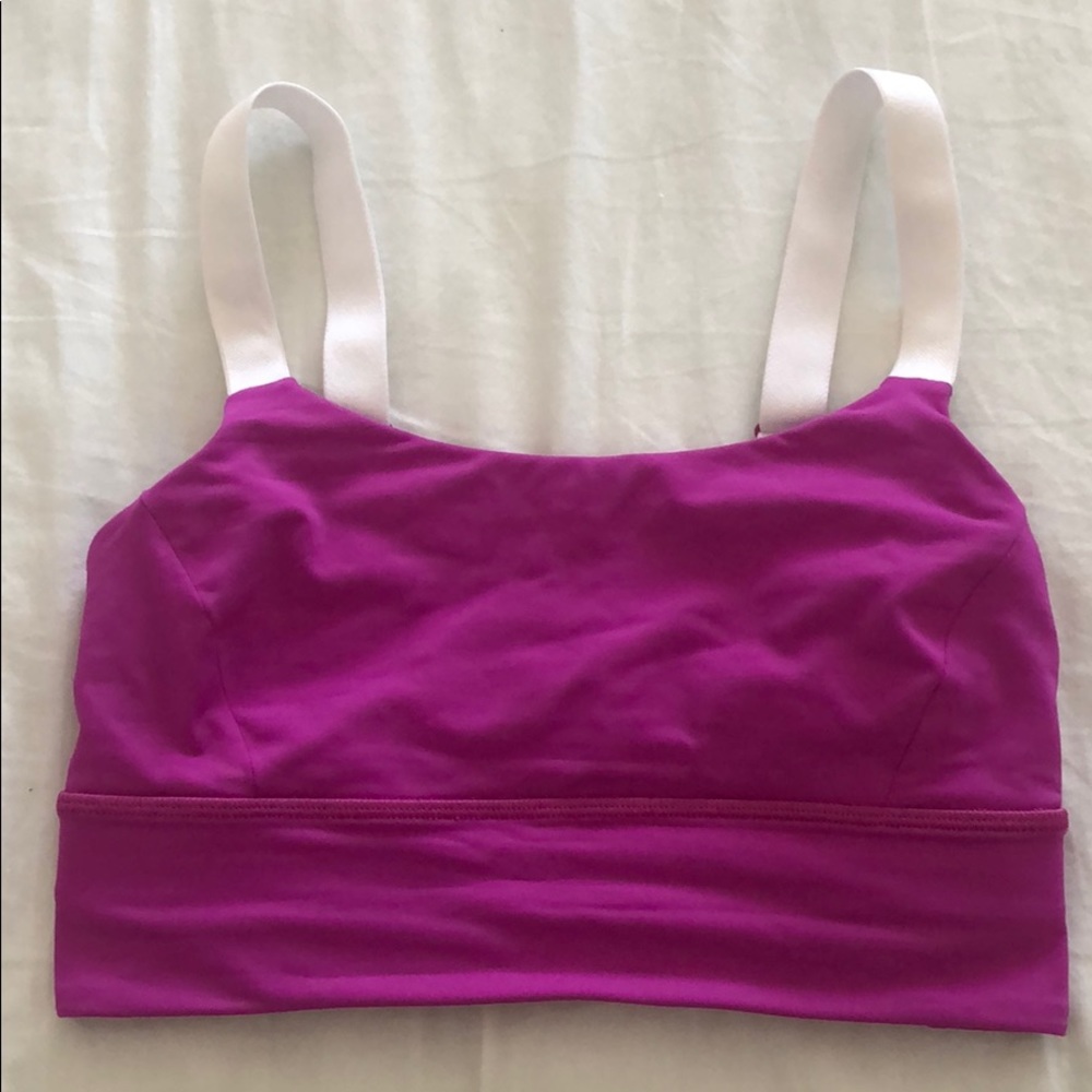 Purple Lululemon sports bra